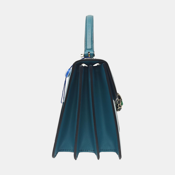 SERPENTI FOREVER Small Calfskin Blue