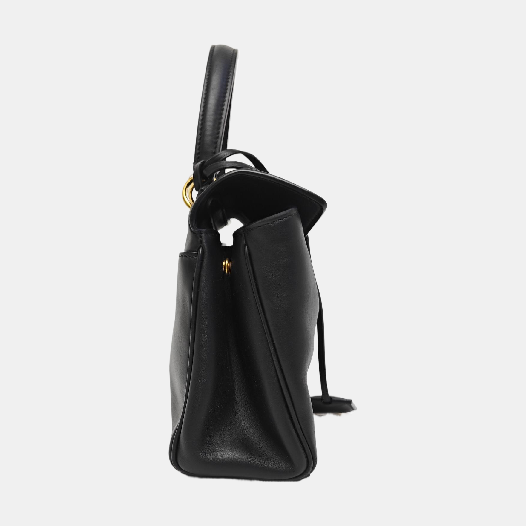 Calfskin Shoulder Bag Mini Black
