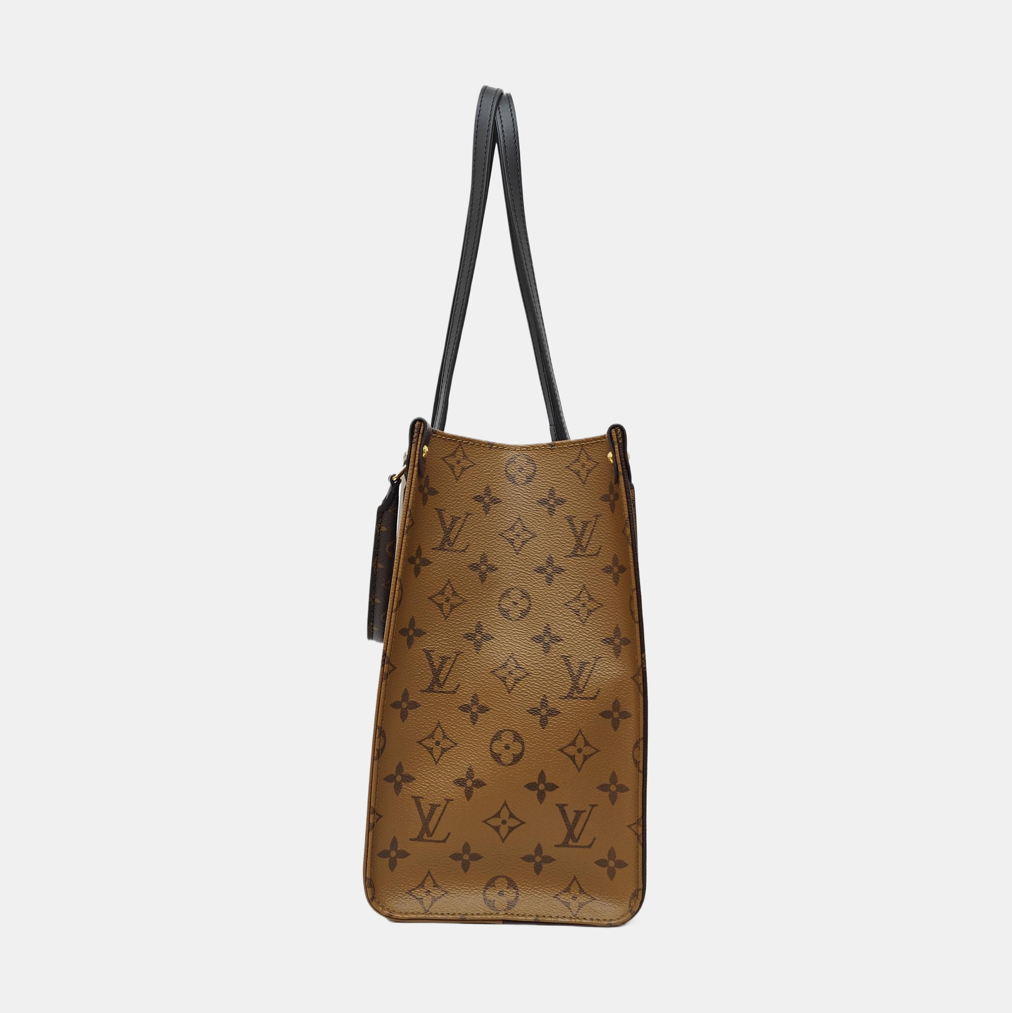ONTHEGO MM Monogram Coated Canvas Brown