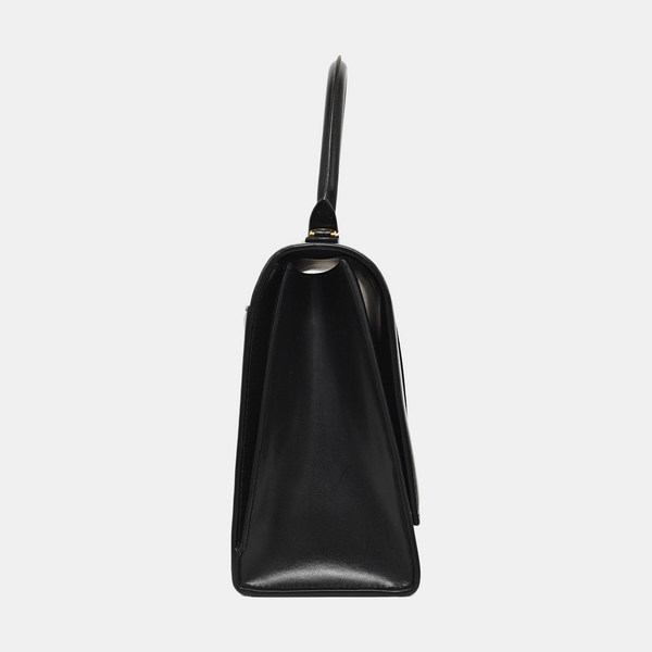 Hourglass Small Calfskin Black