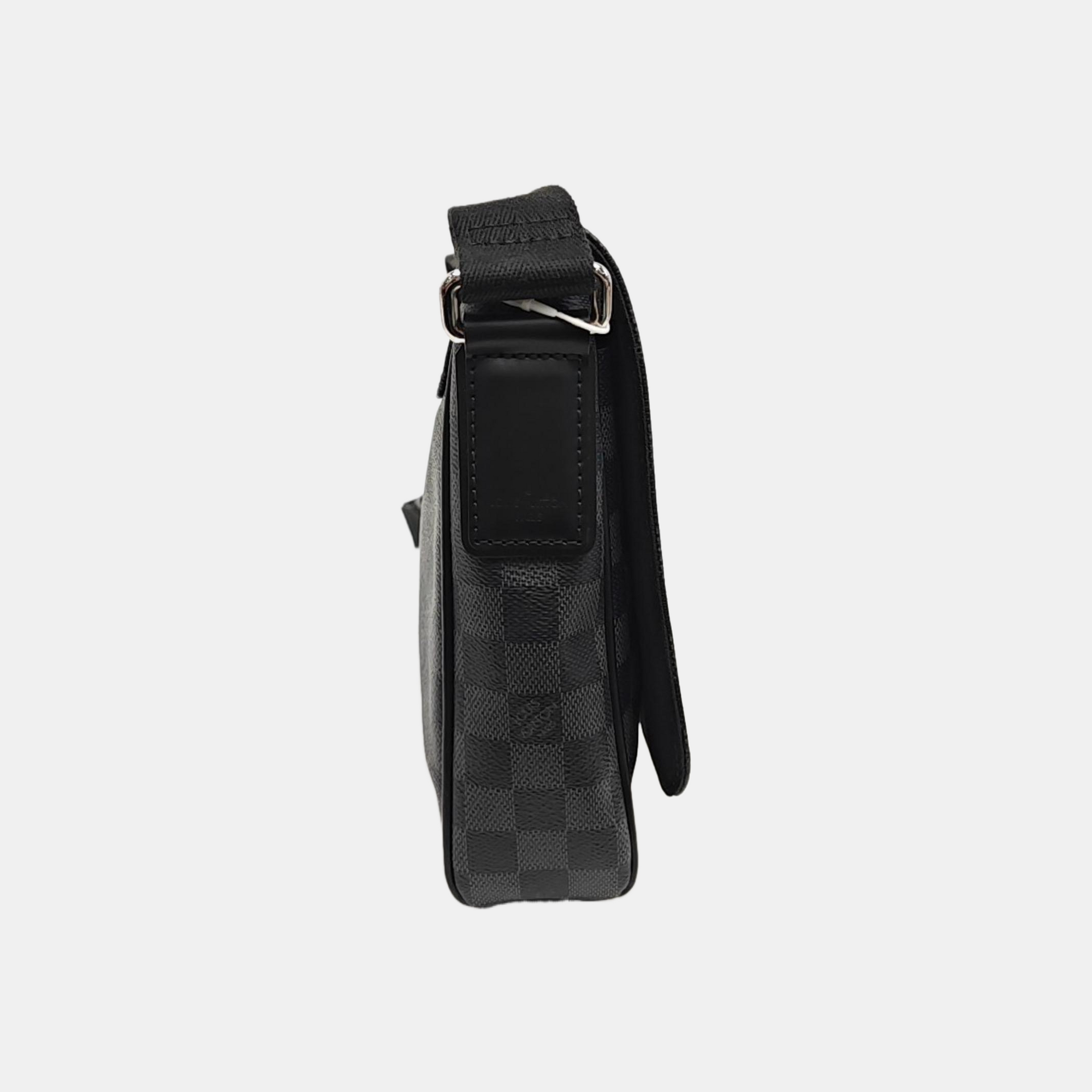 DISTRICT PM Damier Graphite Coated Canvas Gray