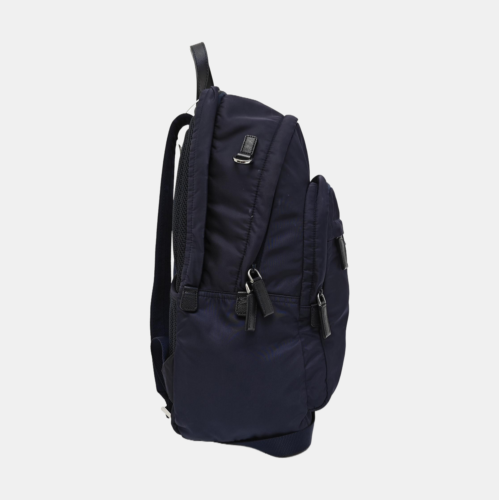 Nylon Backpack Blue