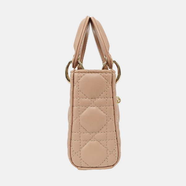 Lady Dior Super Mini Cannage Lambskin Pink