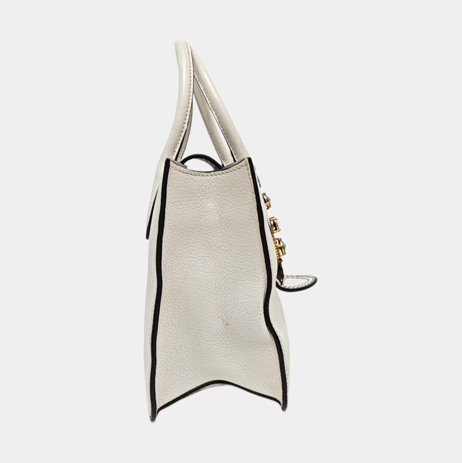 Miu Lady Calfskin White
