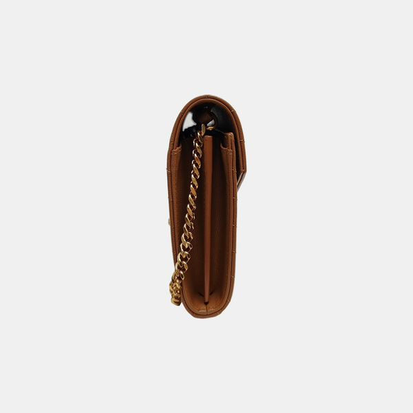 MONOGRAM Medium Quilted Calfskin Brown