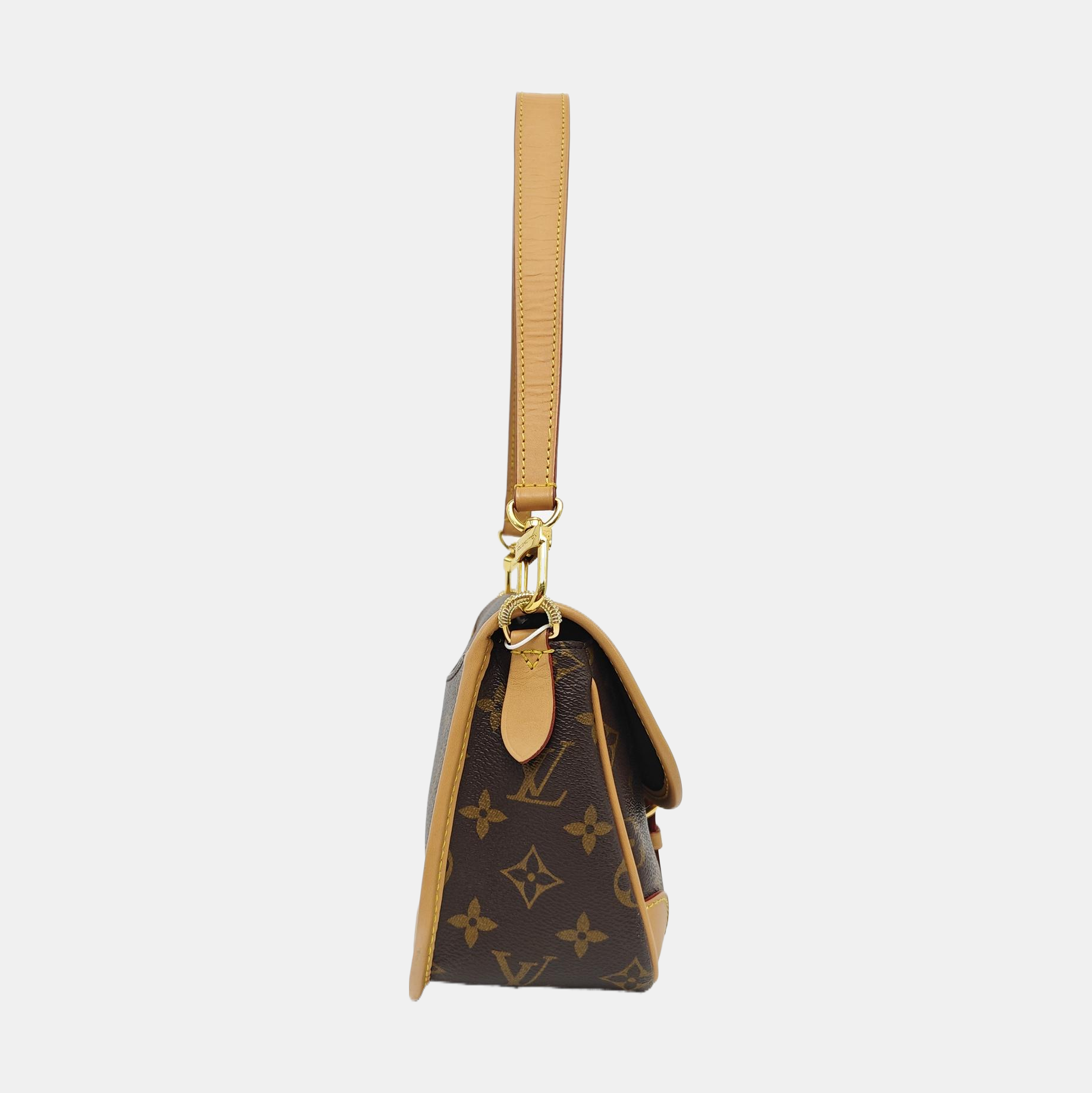 DIANE Monogram Coated Canvas Brown
