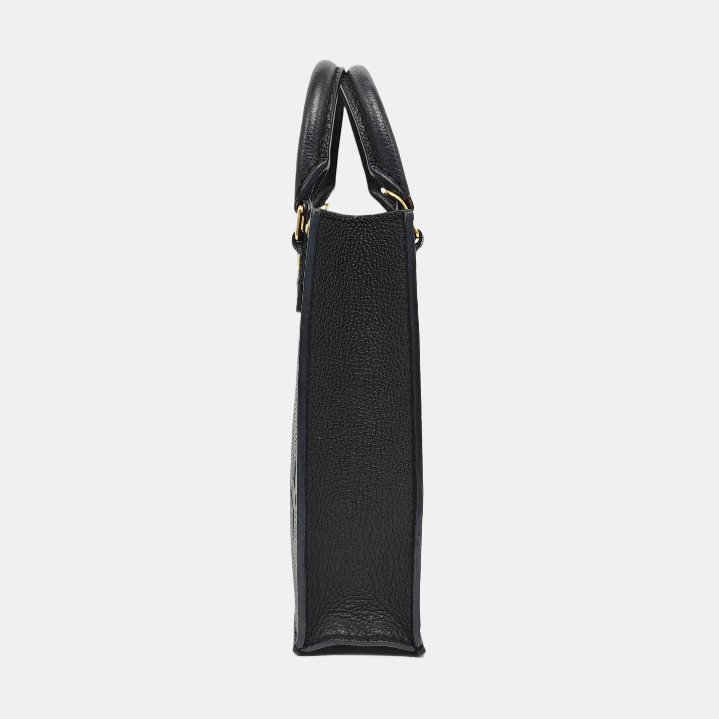SAC PLAT Mini Calfskin Black