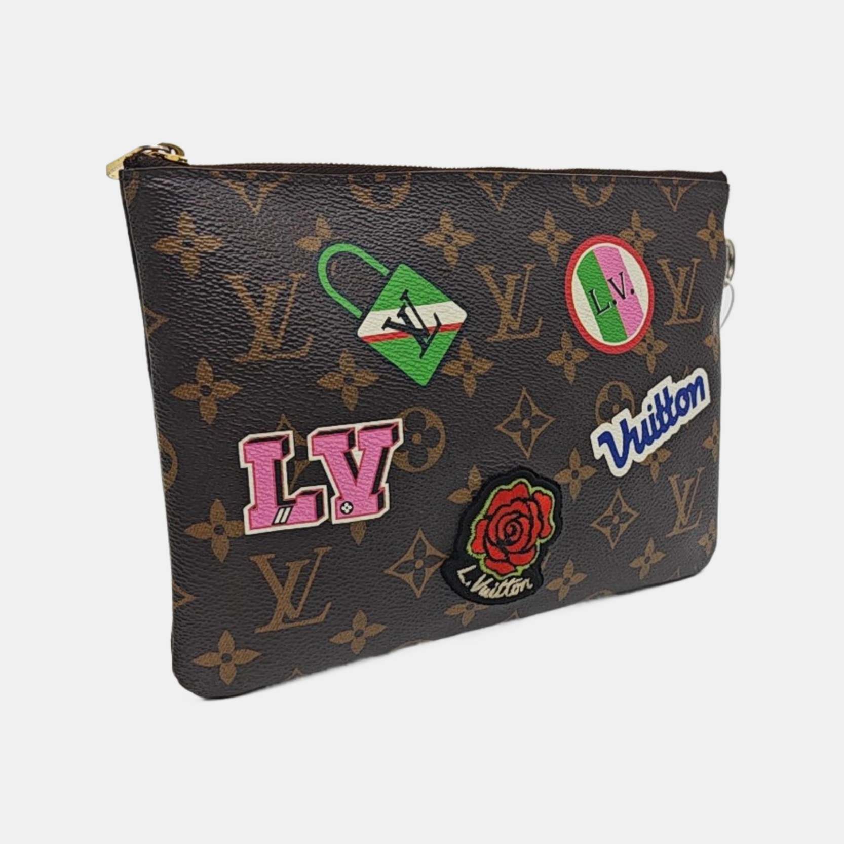 CITY Monogram Coated Canvas Brown