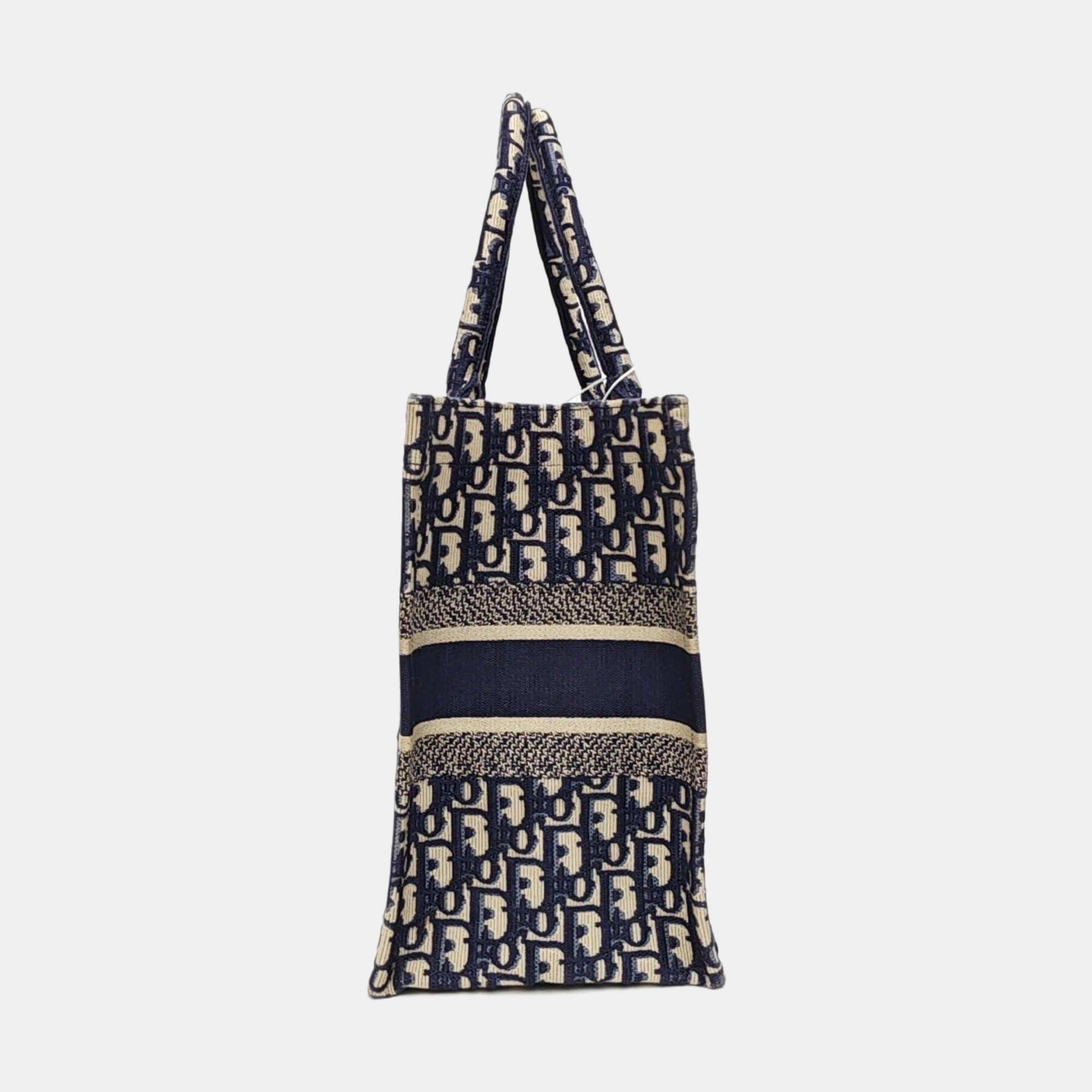 Book Tote Medium Oblique Canvas Blue