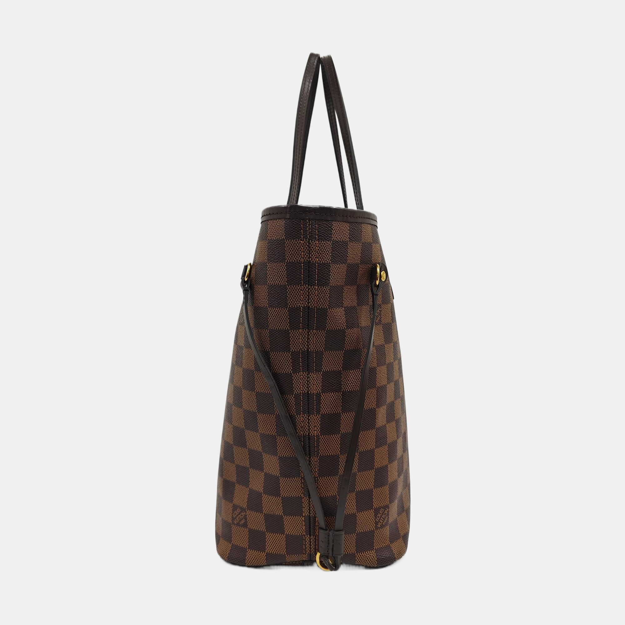 NEVERFULL MM Damier Ebene Coated Canvas Brown