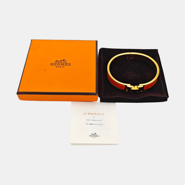 Clic H Metal Gold Bangle