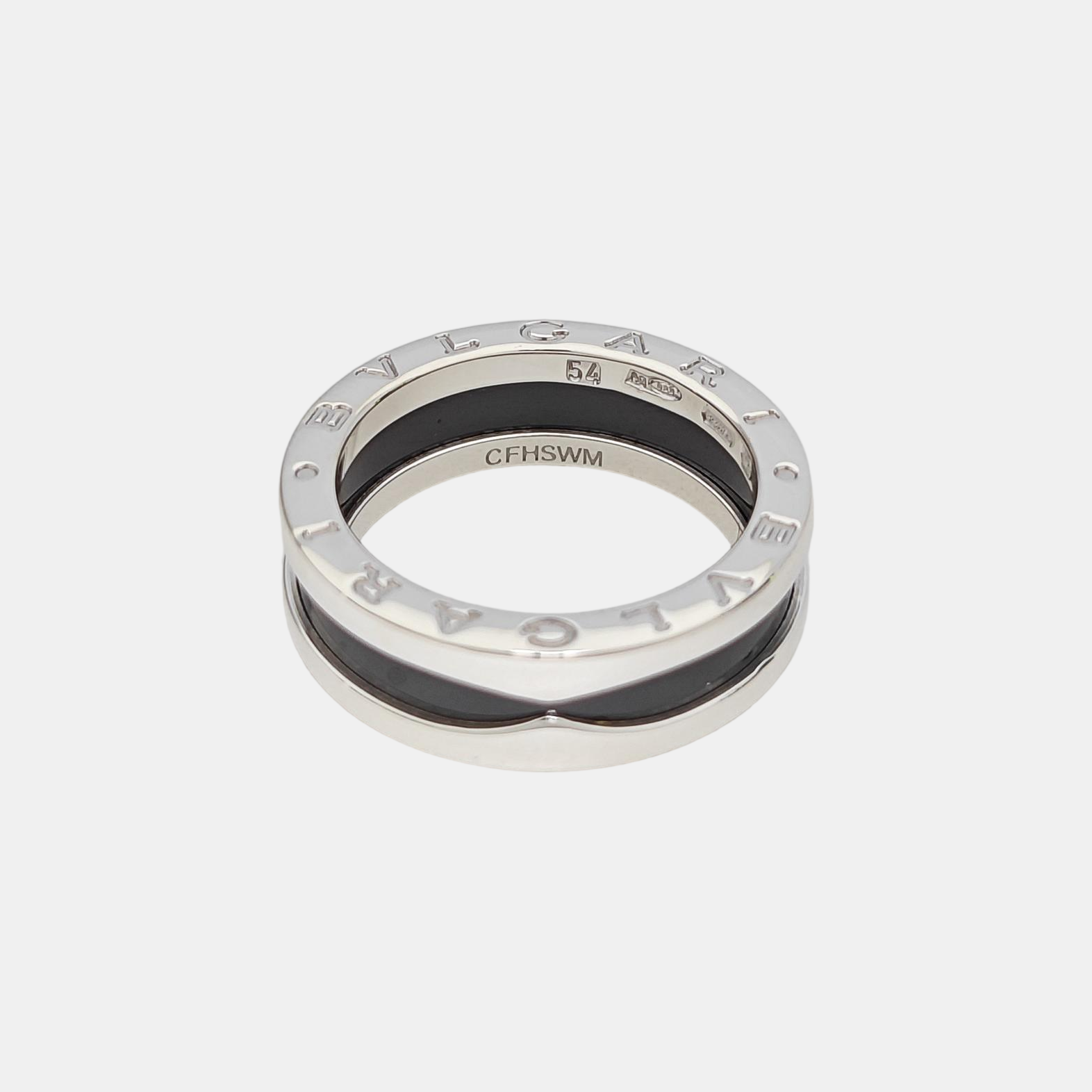 B.ZERO1 925 Sterling Silver Ring EU 54