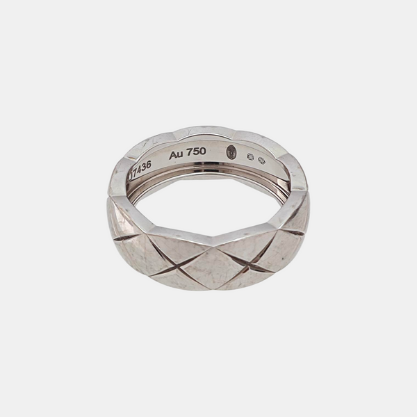 COCOCRUSH 18k White Gold Silver Ring EU 54