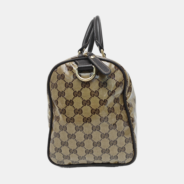 Joy Monogram Coated Canvas Beige