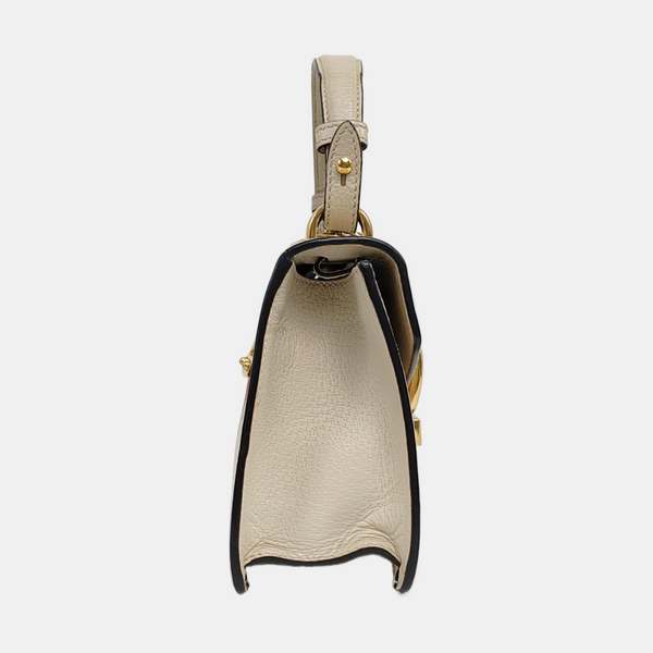 Sylvie Mini Calfskin White