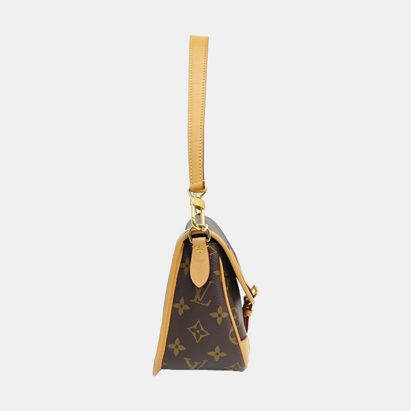 DIANE Monogram Coated Canvas Brown