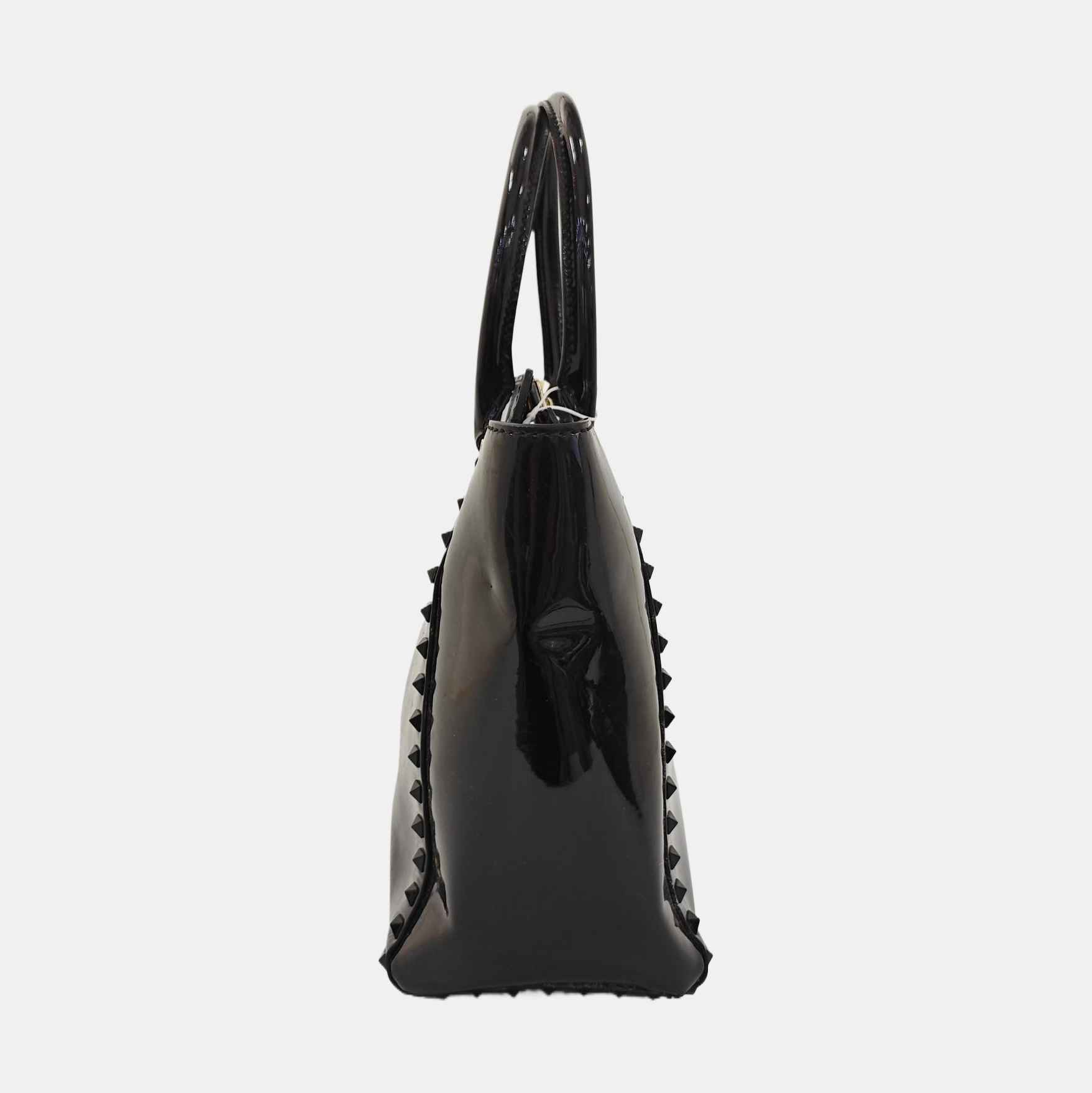 Rockstud Calfskin Black