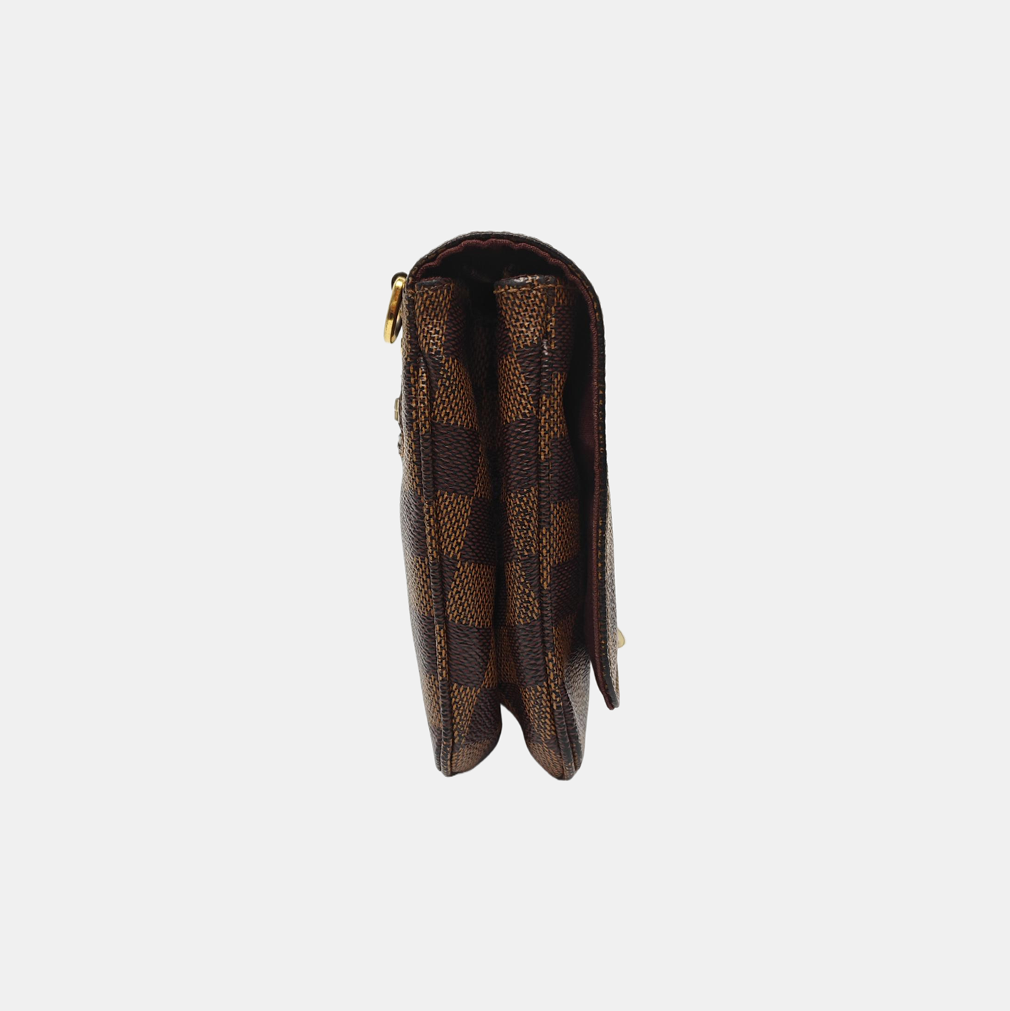 HOXTON Damier Ebene Coated Canvas Brown