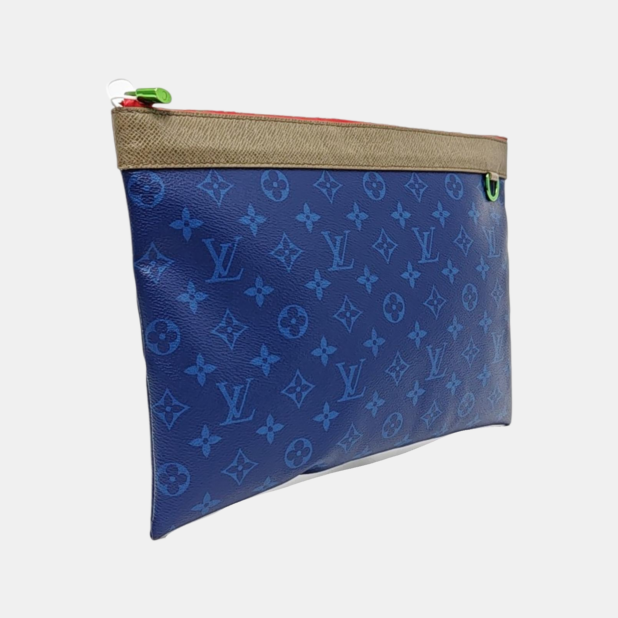 DISCOVERY Monogram Coated Canvas Blue
