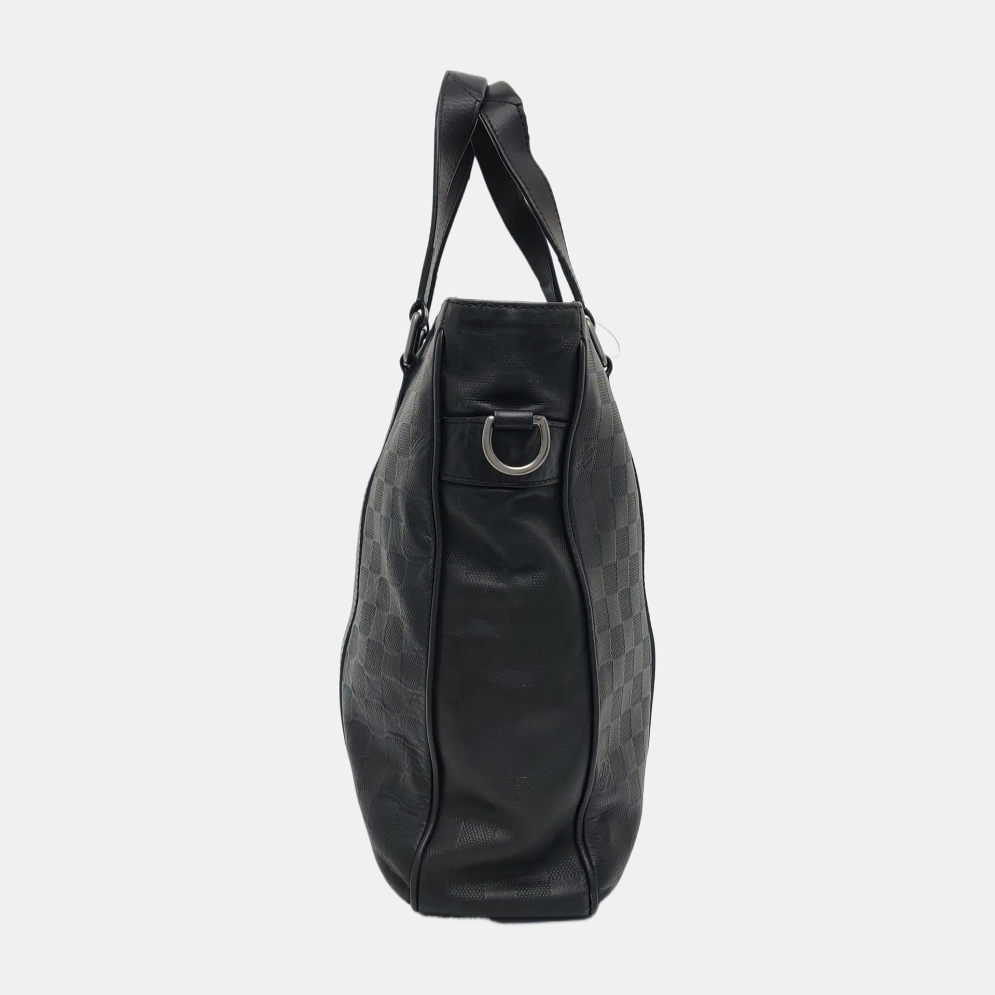 TADAO PM Damier Graphite Piel de Becerro Negra