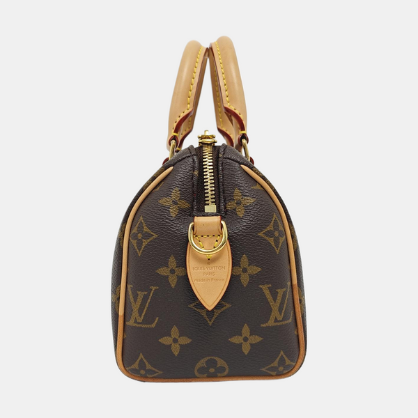 SPEEDY 20 Monogram Coated Canvas Brown