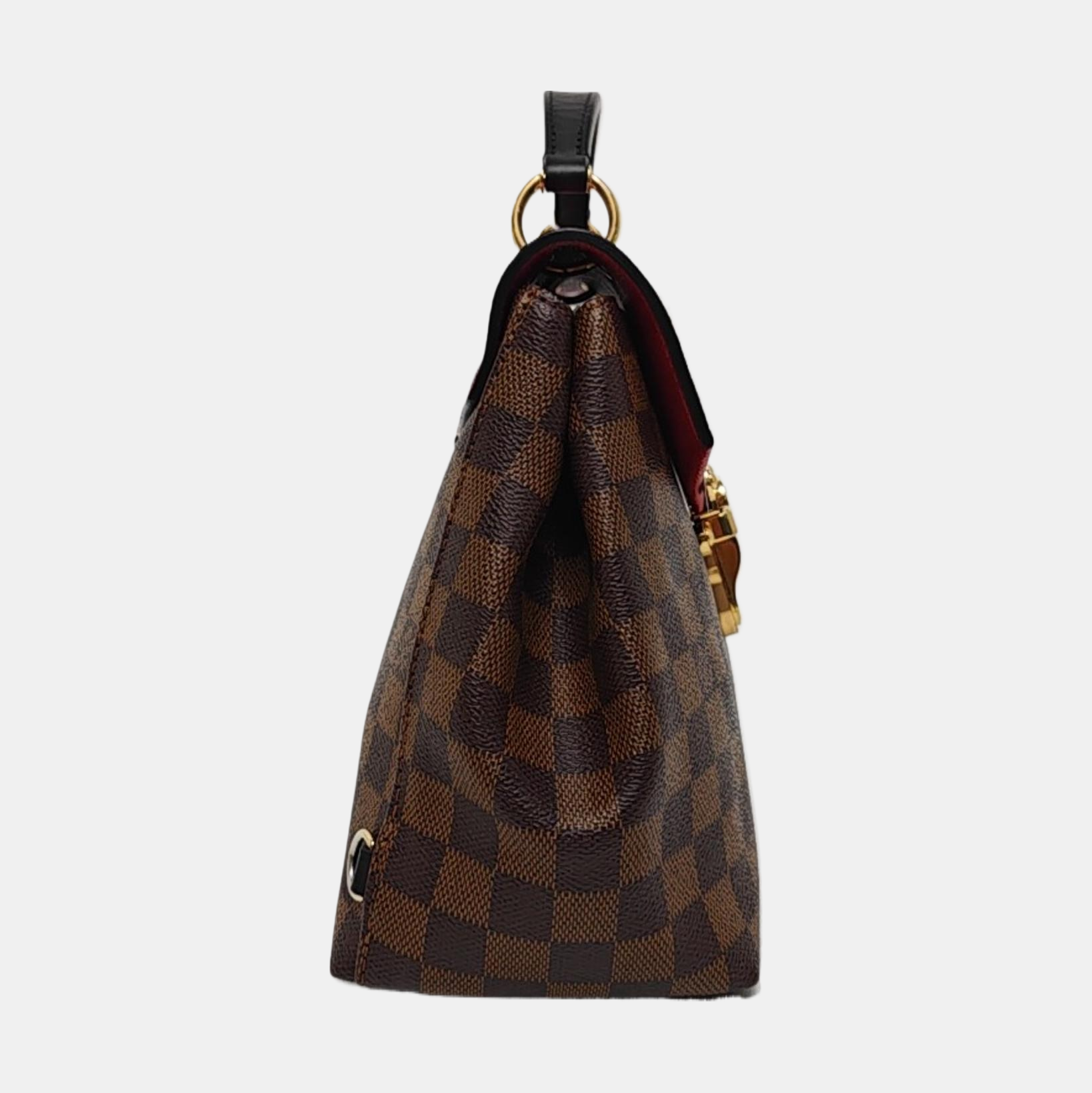 CLAPTON Damier Ebene Coated Canvas Brown