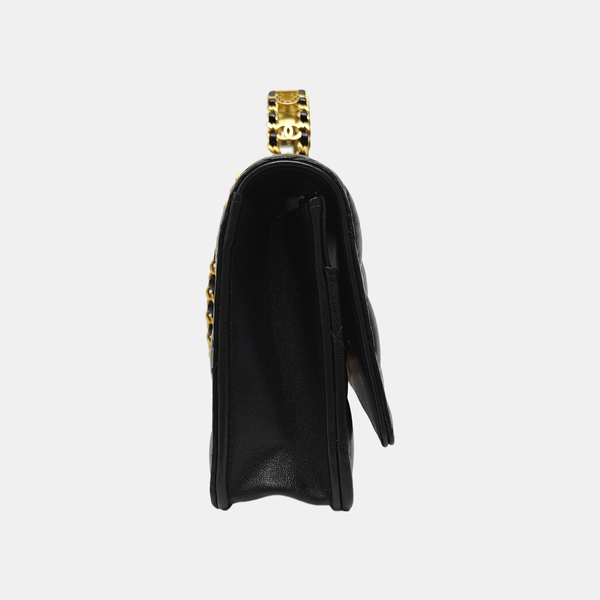 WOC Quilted Lambskin Black