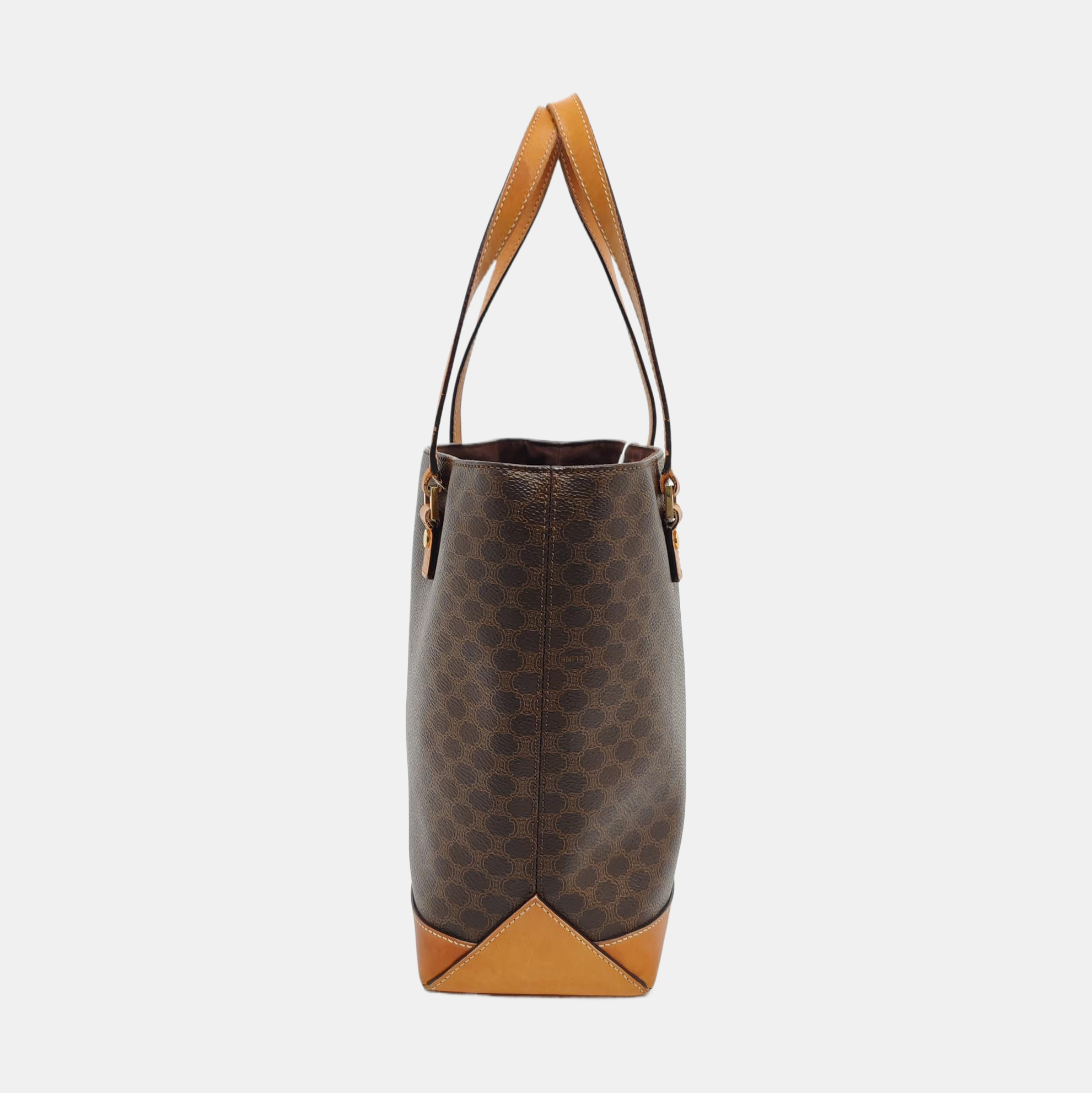 MACADAM TOTE Coated Canvas Brown