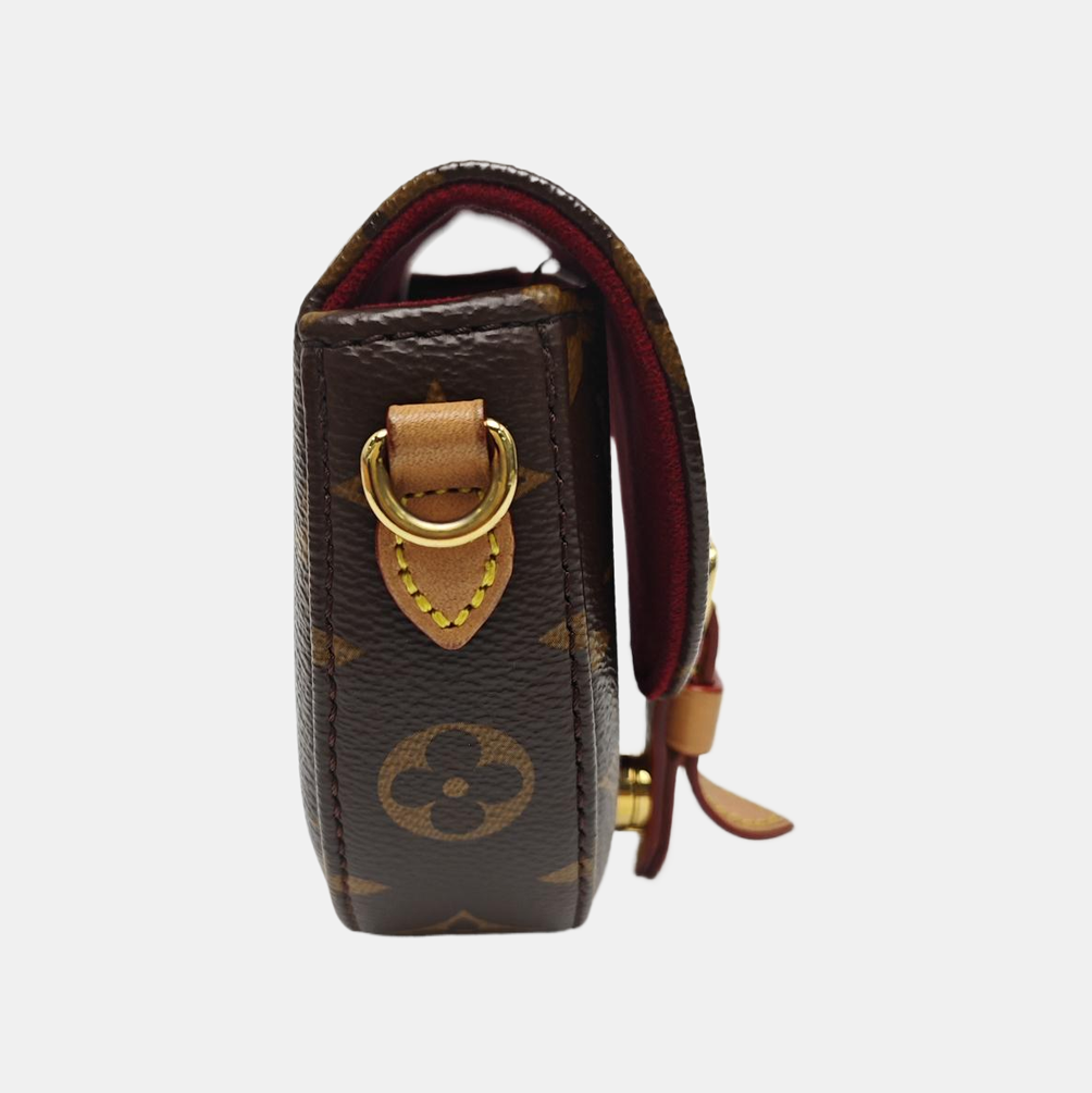 CHANTILLY Mini Monogram Coated Canvas Brown