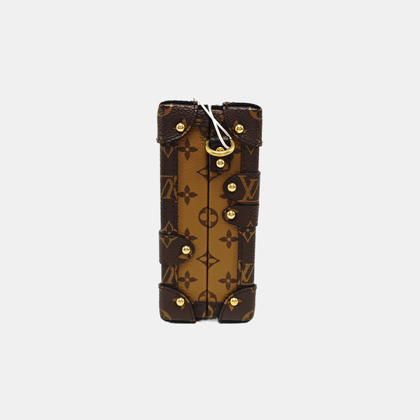 PETITE MALLE Monogram Coated Canvas Brown