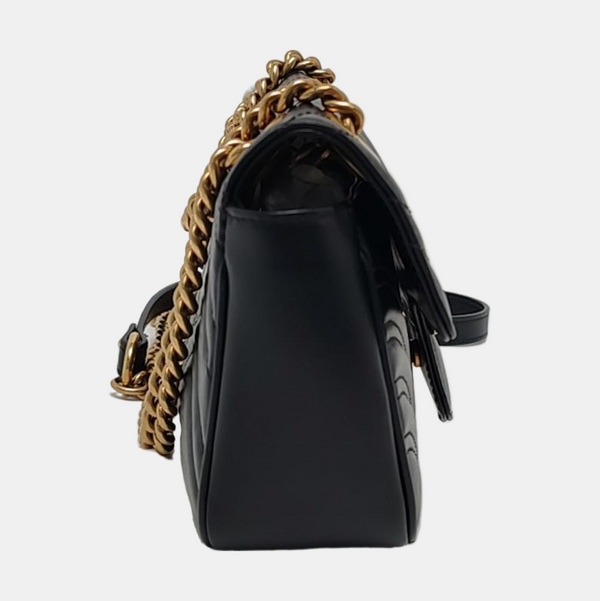 GG Marmont Small Quilted Calfskin Black