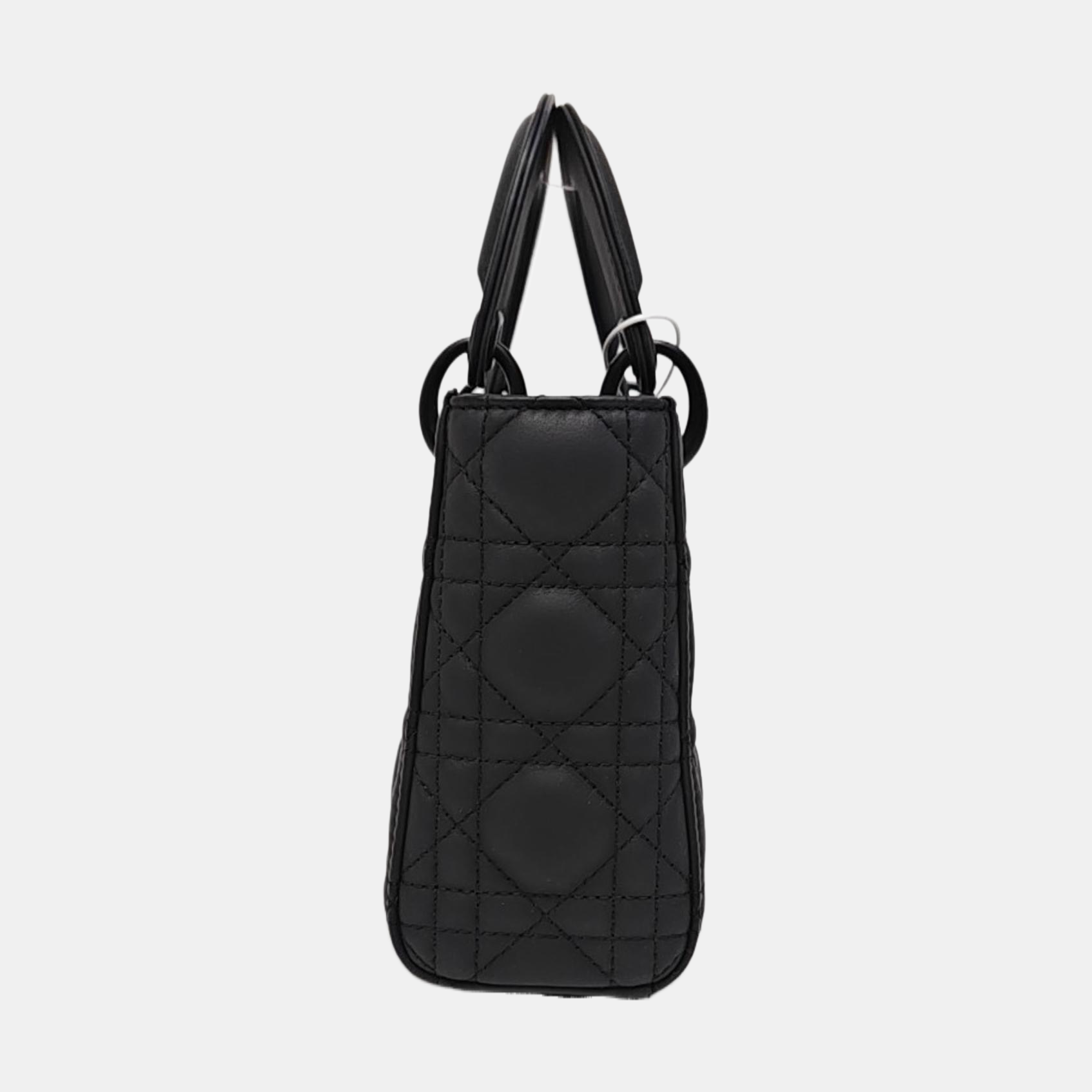Lady Dior Mini Cannage Calfskin Black