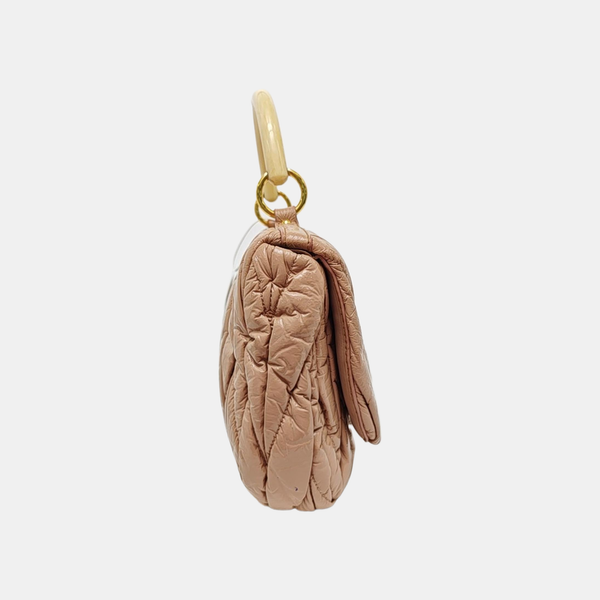 Quilted Lambskin Shoulder Bag Pink