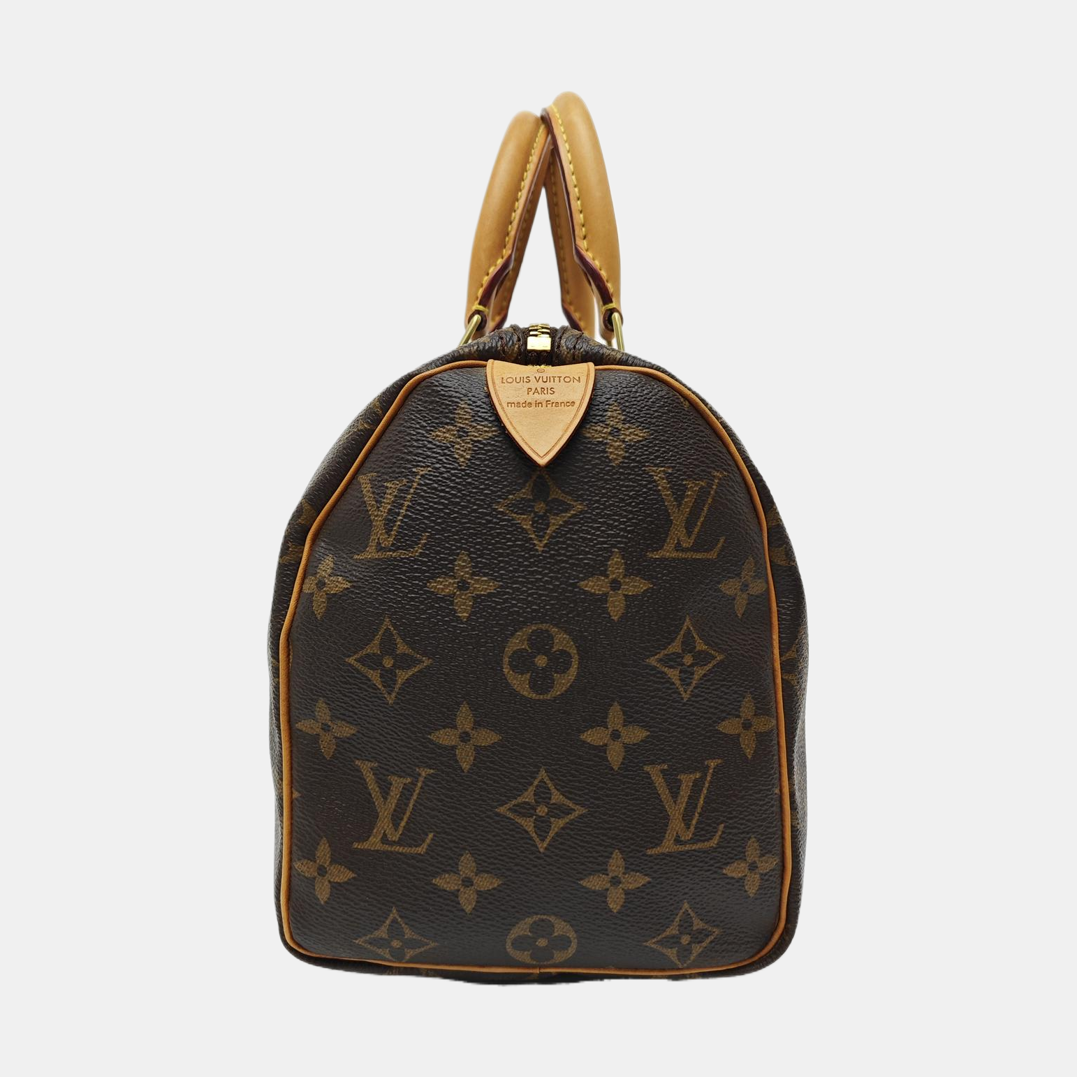 SPEEDY 25 Monogram Coated Canvas Brown