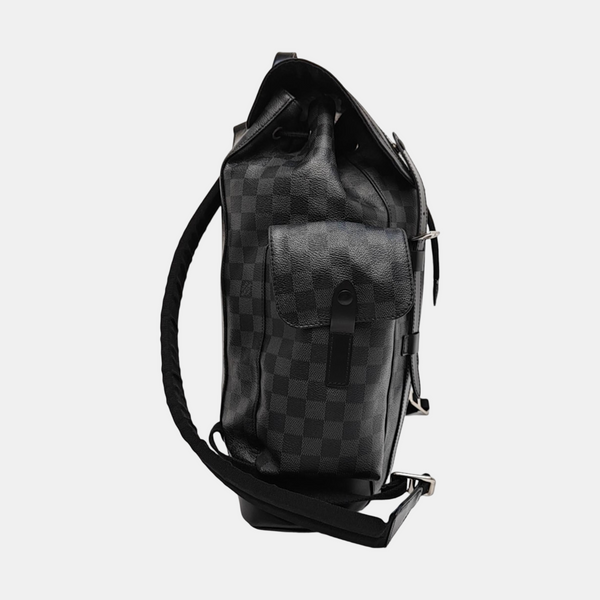 CHRISTOPHER MM Damier Graphite Coated Canvas Gray