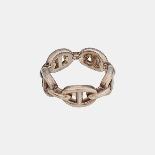 Chaine D'ancre Enchainee 925 Sterling Silver Ring EU 51