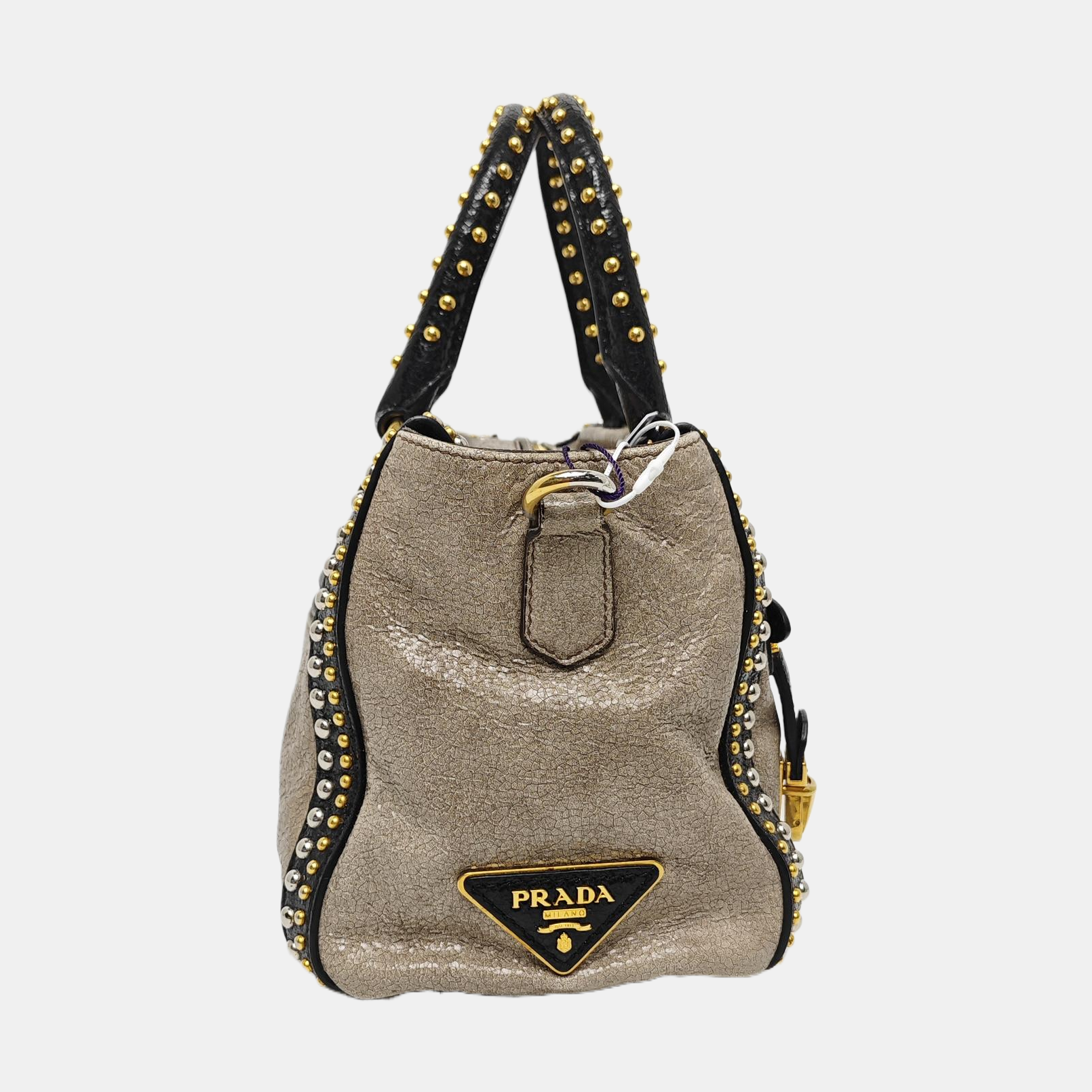Calfskin Shoulder Bag Beige