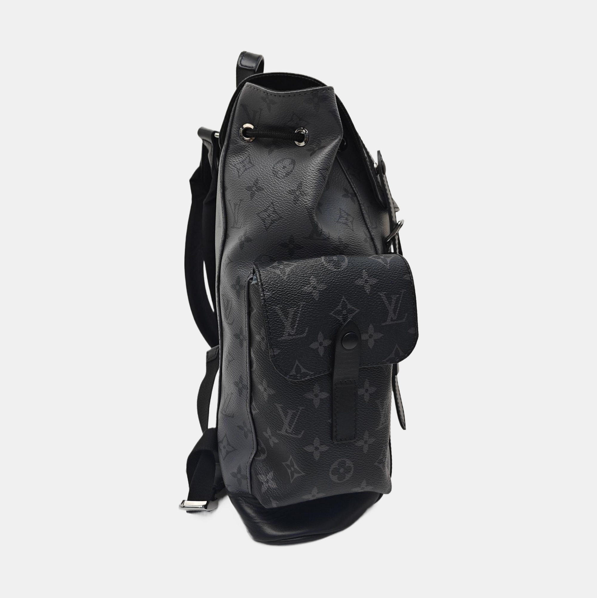 CHRISTOPHER Monogram Coated Canvas Gray