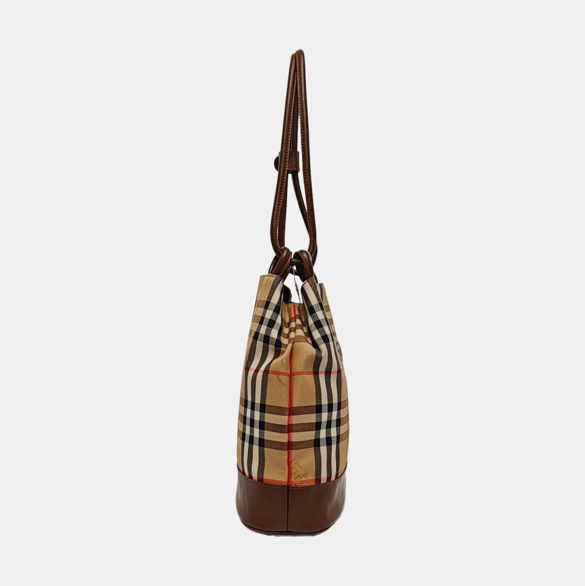 Canvas Bucket Bag Beige