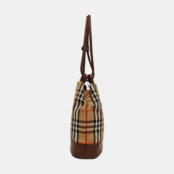 Canvas Bucket Bag Beige