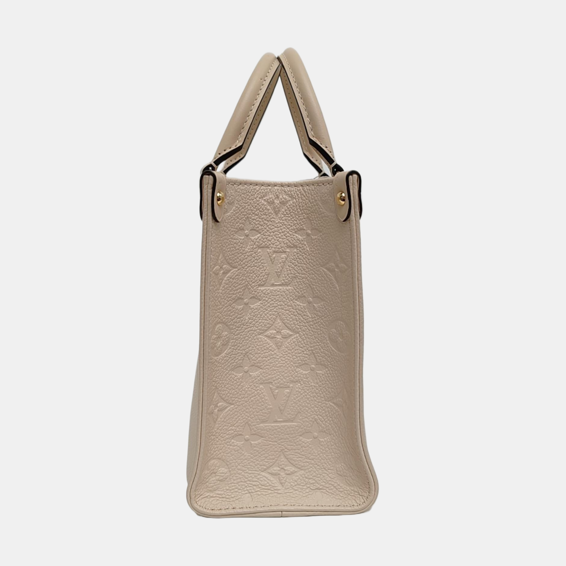 ONTHEGO PM Monogram Calfskin Beige