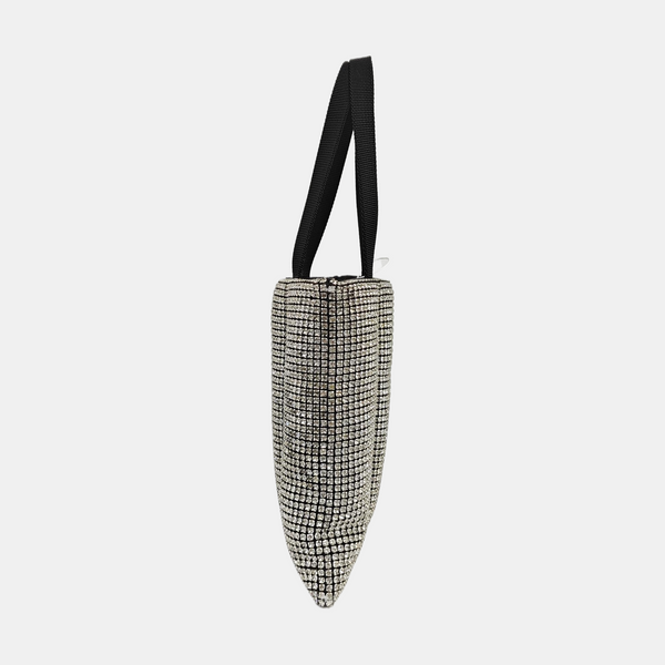 Lab-Grown Diamond Top Handle Bag Black