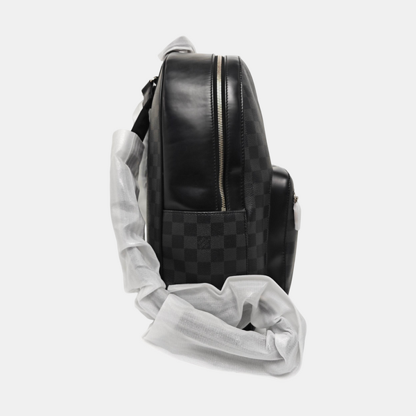 JOSH Damier Graphite Coated Canvas Gray