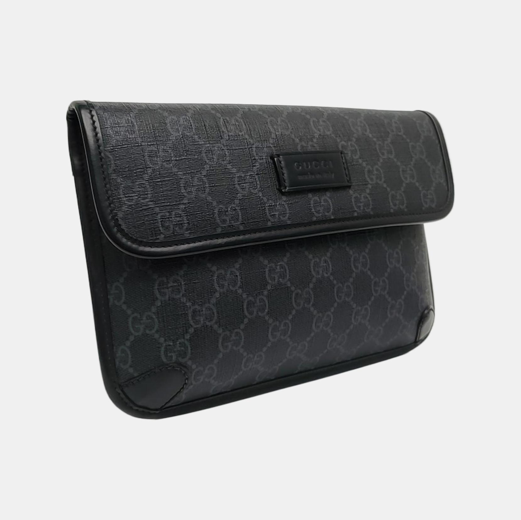 Neo Vintage Monogram Coated Canvas Black