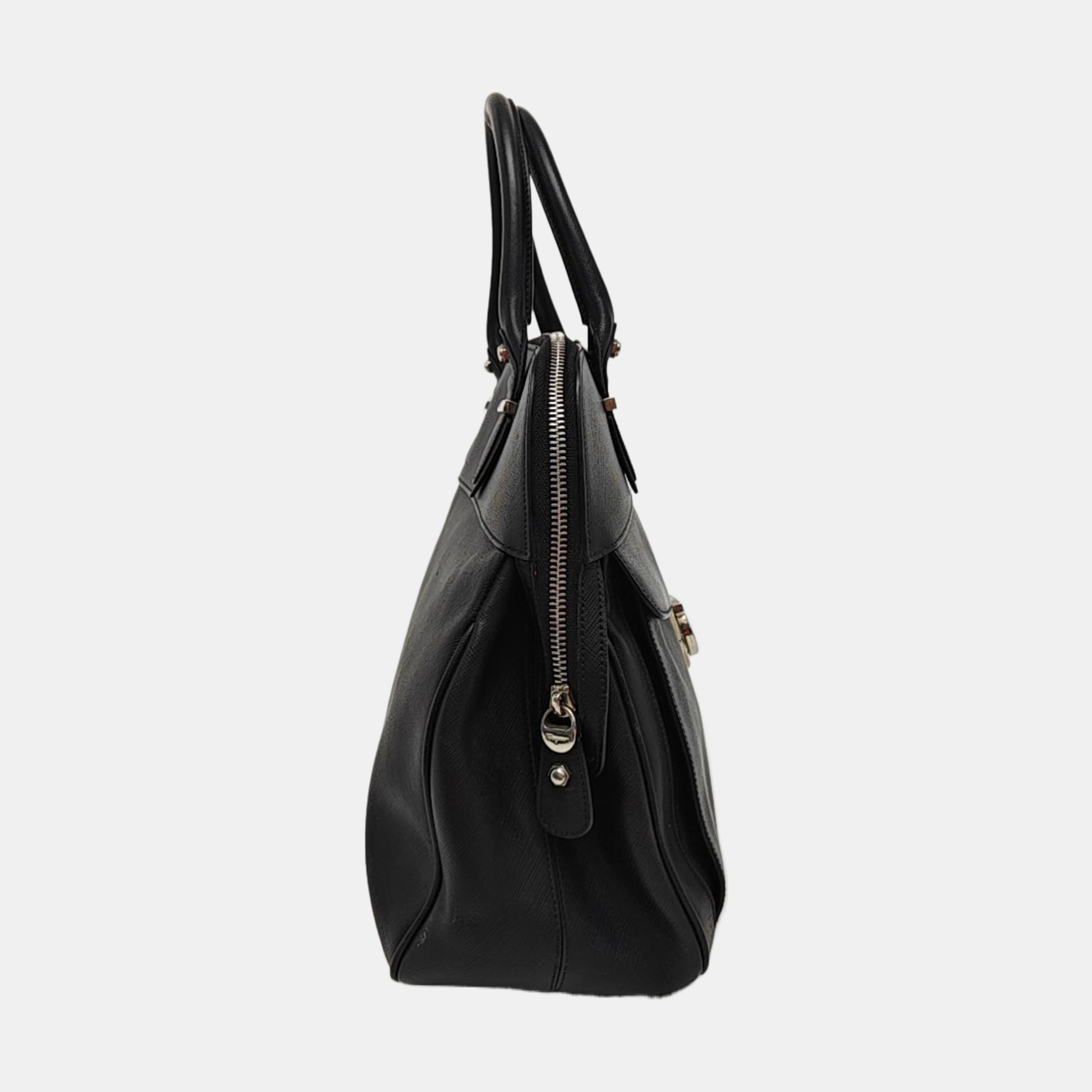 Calfskin Shoulder Bag Black