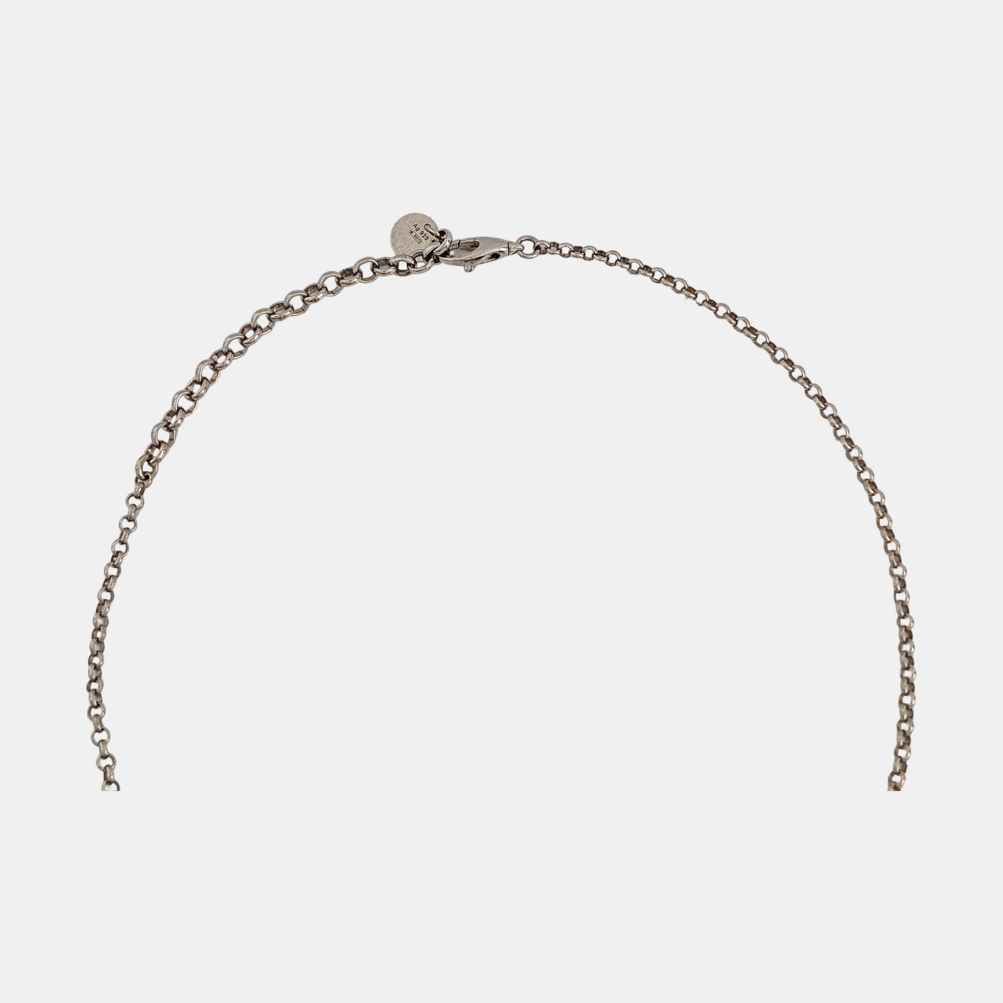 Interlocking G 925 Sterling Silver Necklace