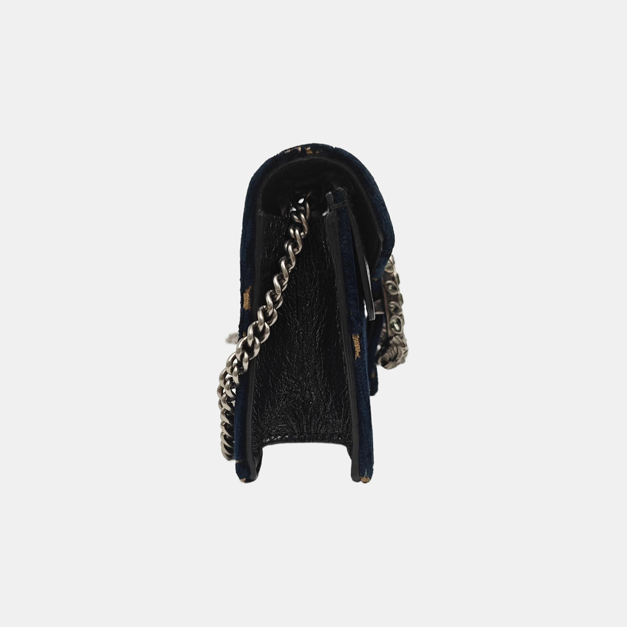 Dionysus Super Mini Monogram Velvet Blue