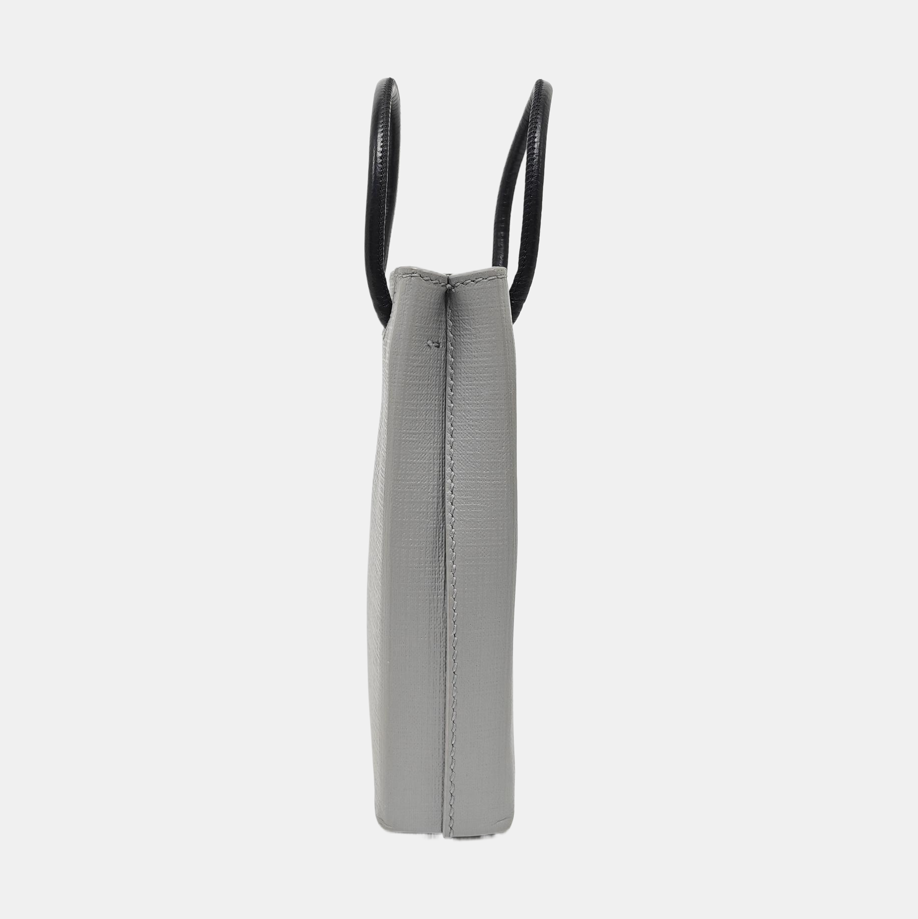 Shopping Bag Calfskin Gray