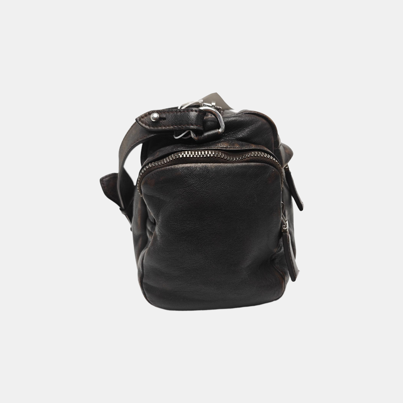 Calfskin Shoulder Bag Brown