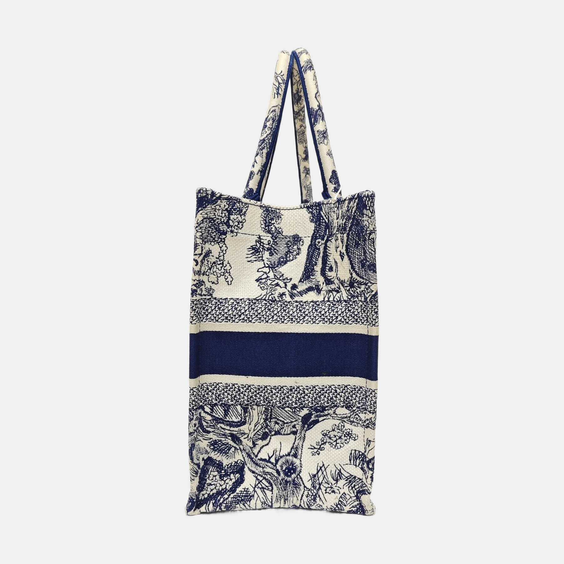 Book Tote Medium Canvas Blue